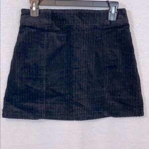 NWT Sadie &Sage black Corduroy mini skirt small